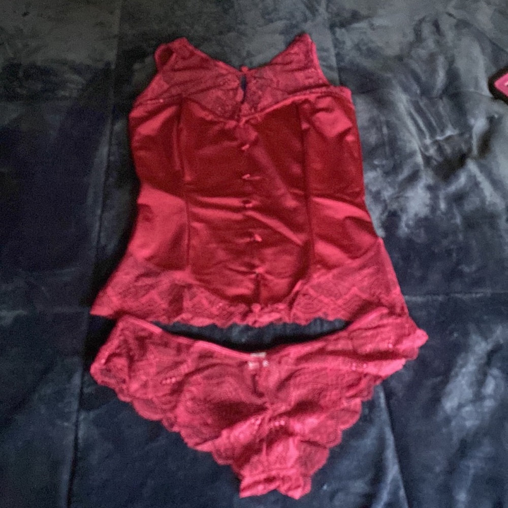 Lace top and panties